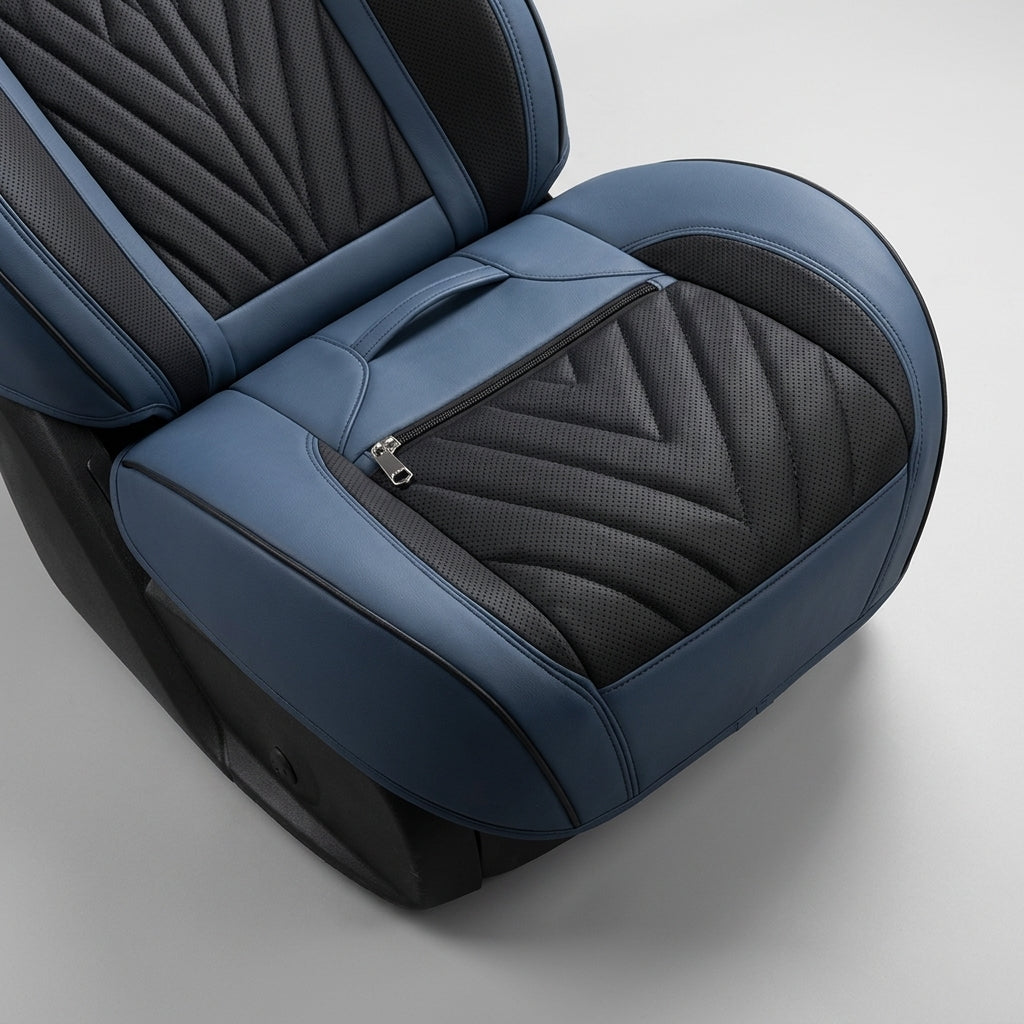 Car seat cushion Nappa leather breathable all-season universal seat cover, full-coverage high-end seat cushion car seat protective cover - Detail Top