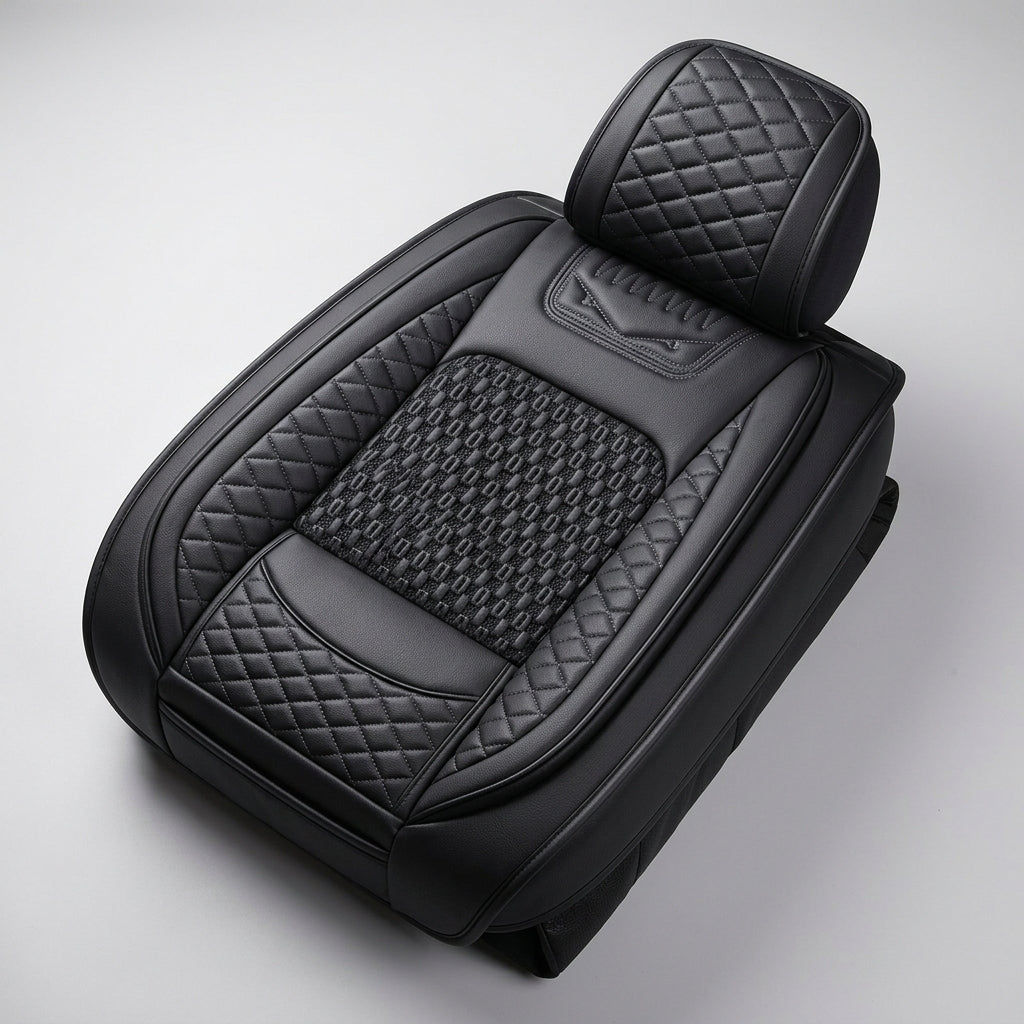 Cross-border foreign trade all-season dedicated seat cover full-coverage car seat cover leather seat cover summer ice silk seat cushion - Detail Top