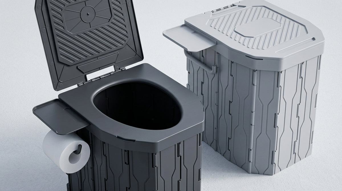 2026 New Widened and Raised Outdoor Folding Toilet Car Mobile Toilet Travel Camping Portable Toilet - Detail Top