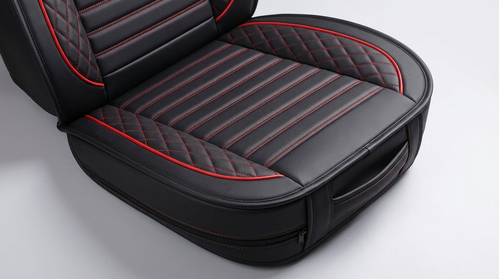 New all-season universal cartoon car seat cushion wholesale, premium feel, full leather, full coverage for small passenger car seat cushions - Detail Top