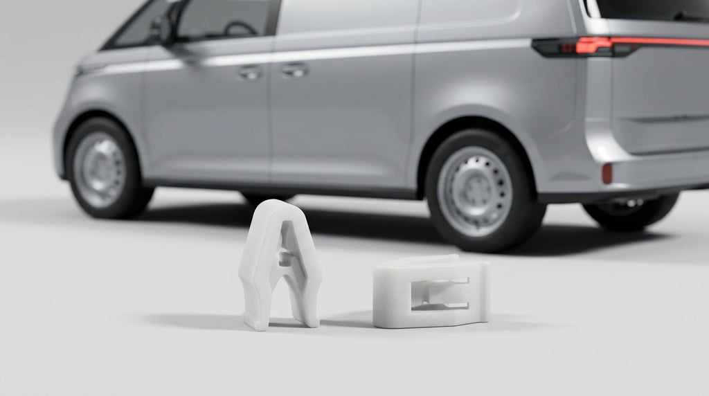 Car buckle, ceiling buckle, bumper buckle, door panel buckle, leaf panel lining buckle, plastic nylon buckle - Detail Top