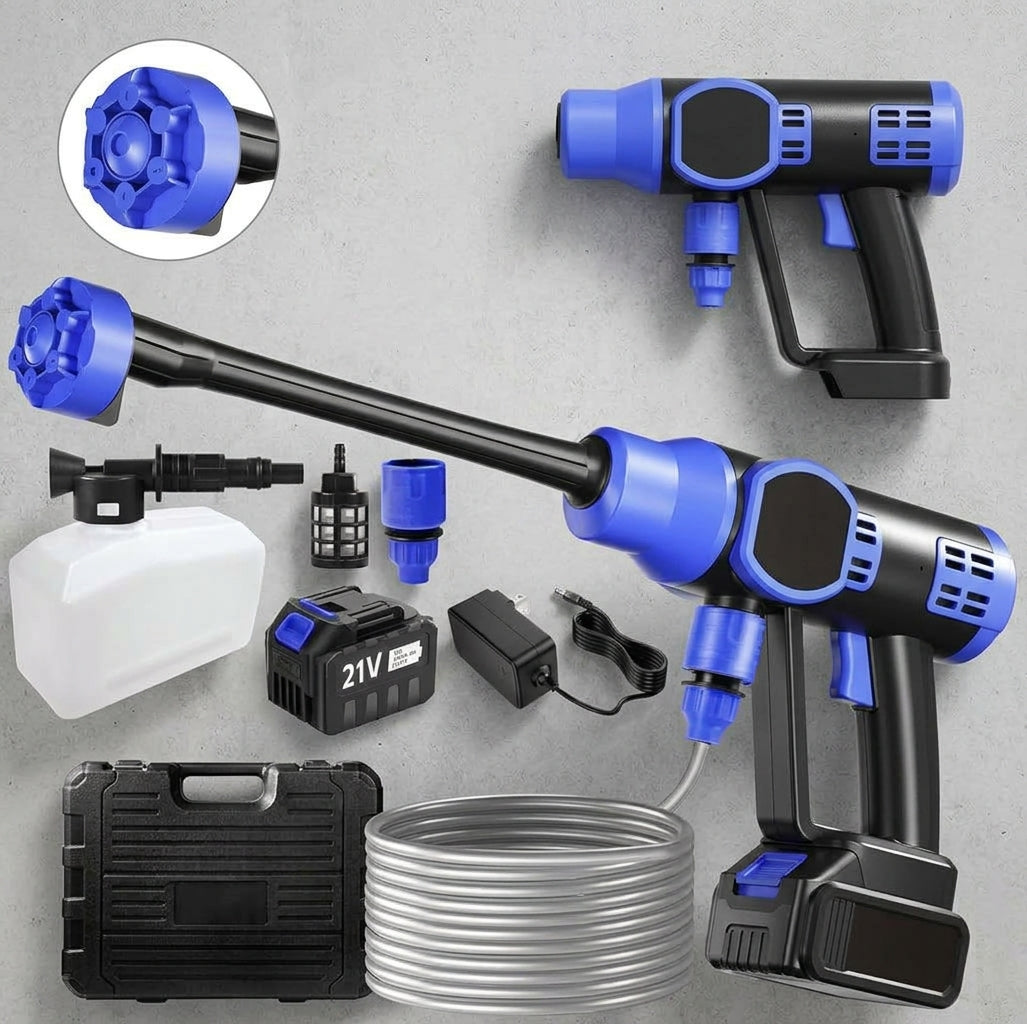 Brushless electric car wash high-pressure water gun, multifunctional handheld portable car wash washer, water nozzle for household plant watering - Detail Top