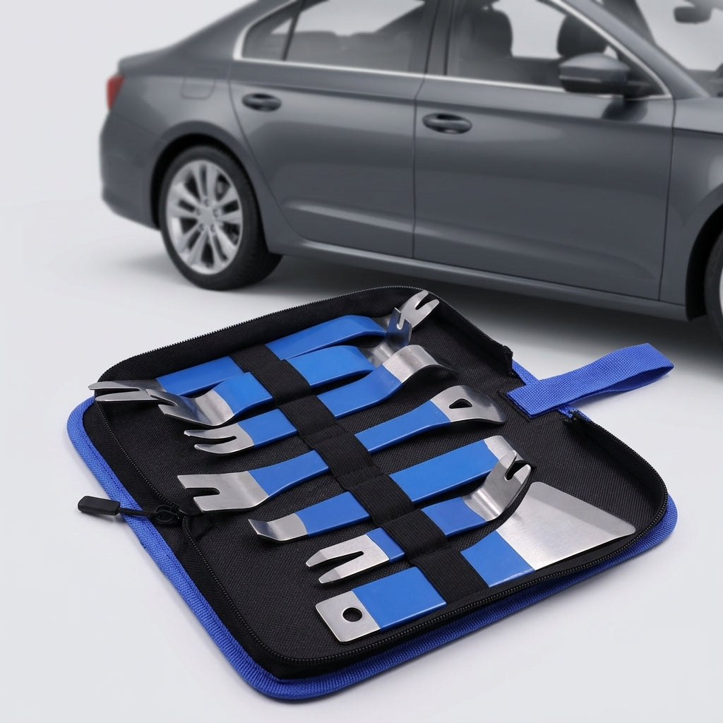 Wholesale Car Interior Removal Tools Stainless Steel Metal Pry Plate Color Lagging Metal Crow Nail Remover Crowbar - Detail Top