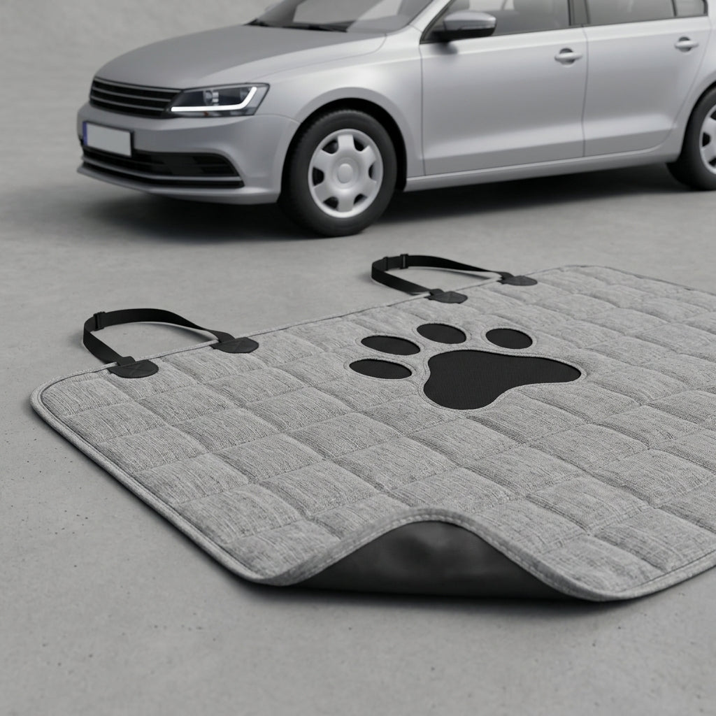 Pet Car Seat Pad - Waterproof Back Seat Cushion - Detail Top