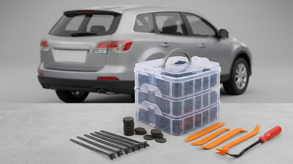750pcs boxed clips, 16 types of car bumper mudguard plastic clip combo sets, interior panels for cars - Detail Top