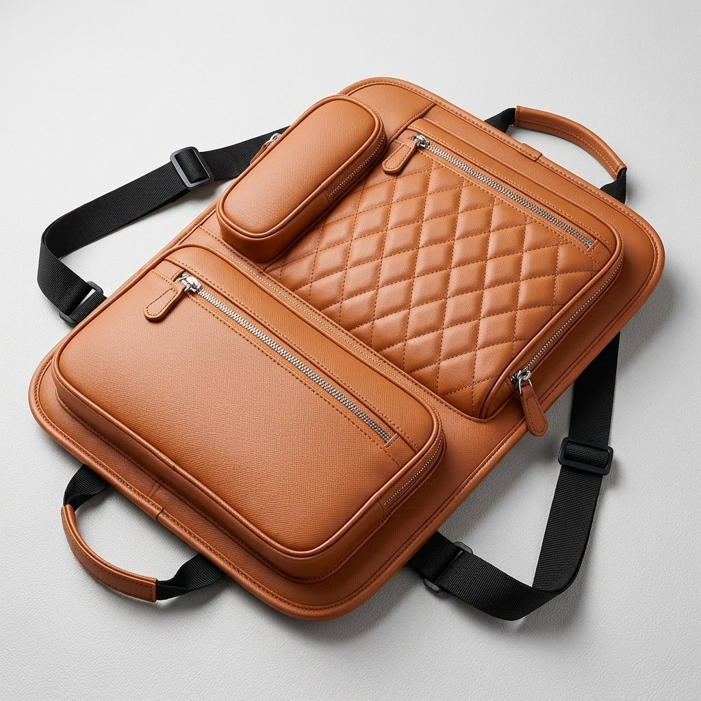 Car seat back storage bag, car hanging bag, small tabletop board seat, rear seat rear seat storage box, storage bag - Detail Top
