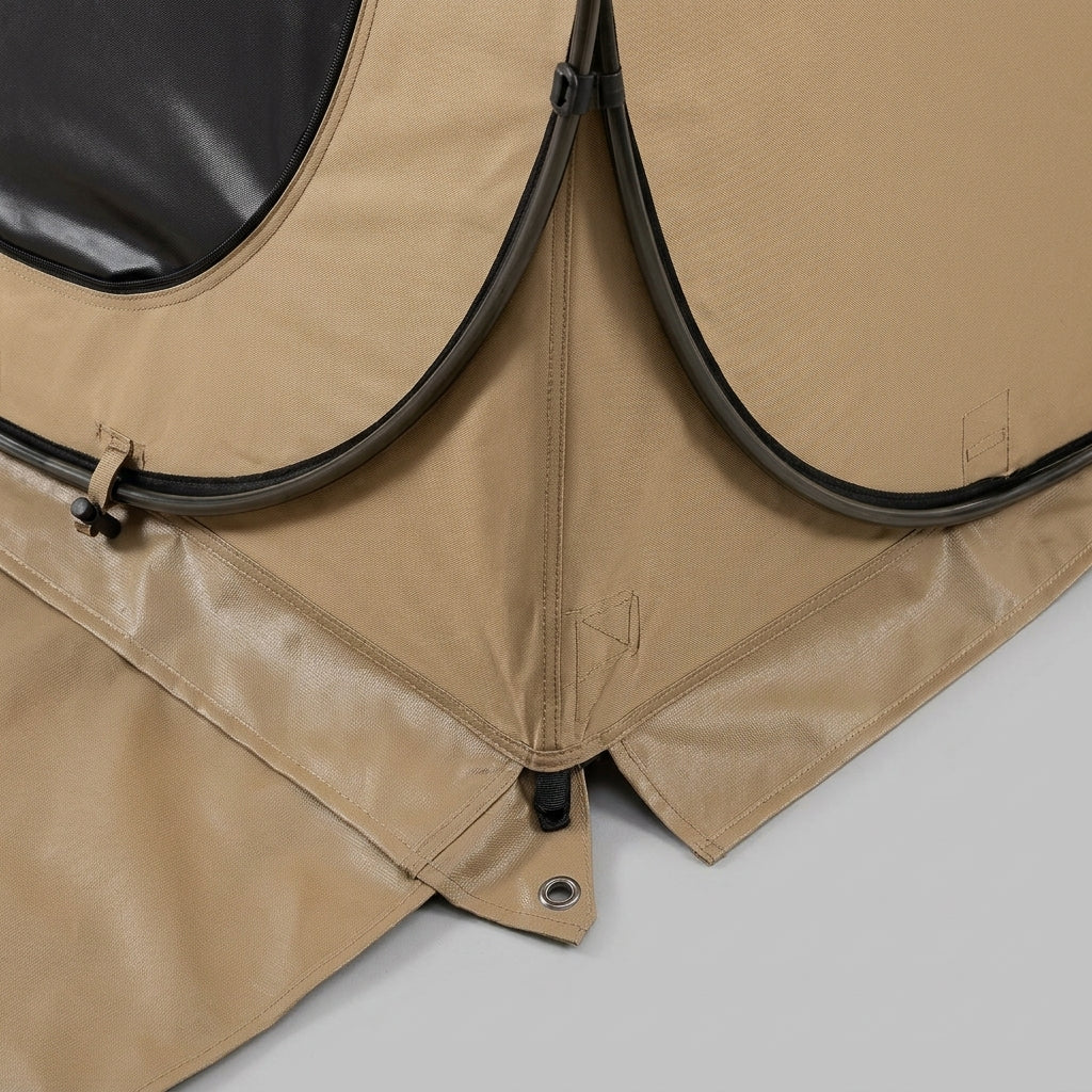New outdoor bathing tent, black rubber waterproof portable toilet changing shower bathing camping changing cover tent - Detail Top