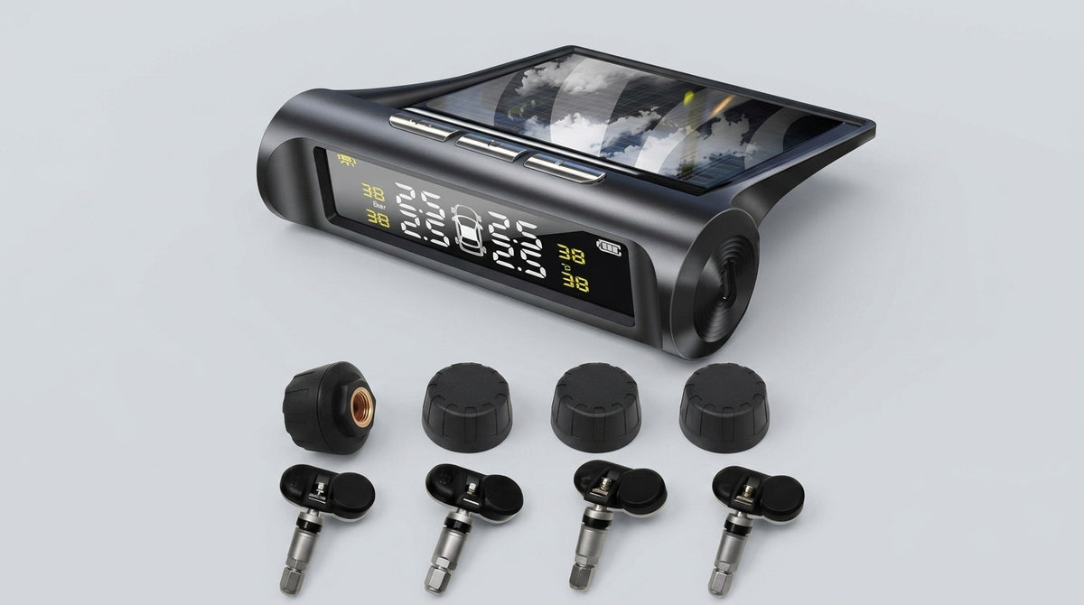 Tire Pressure Monitor TPMS Tire Pressure Monitor Tire Monitoring Tire Pressure Detector Built-in External Car Tire Pressure Car - Detail Top
