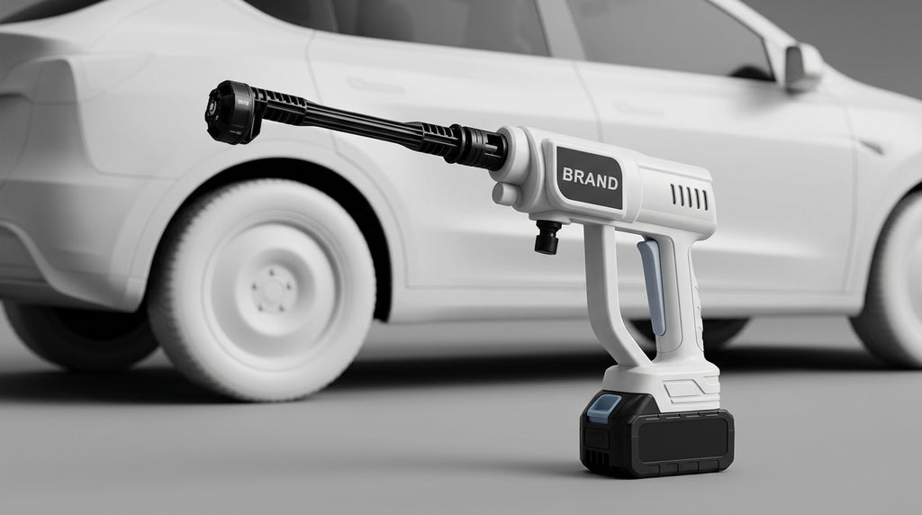 Cross-border lithium battery wireless car wash water nozzle, high-pressure, high-power car wash tool, home portable car tool - Detail Top