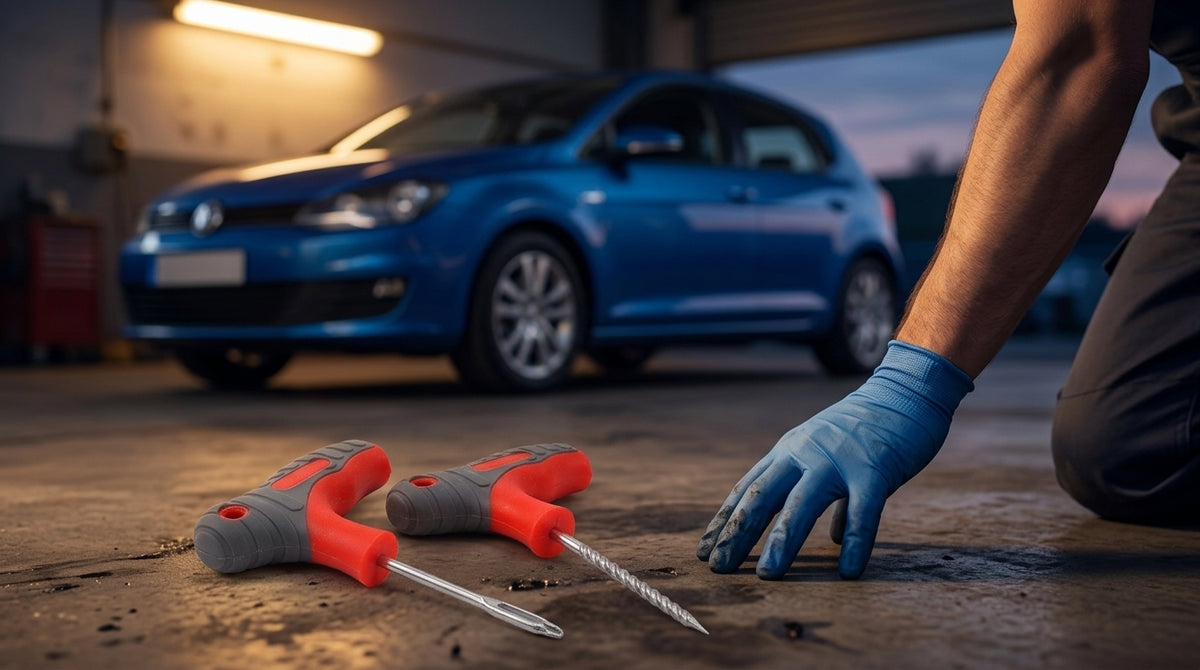 Tire Repair Tool Set - Universal Car & Motorcycle - Evening Garage