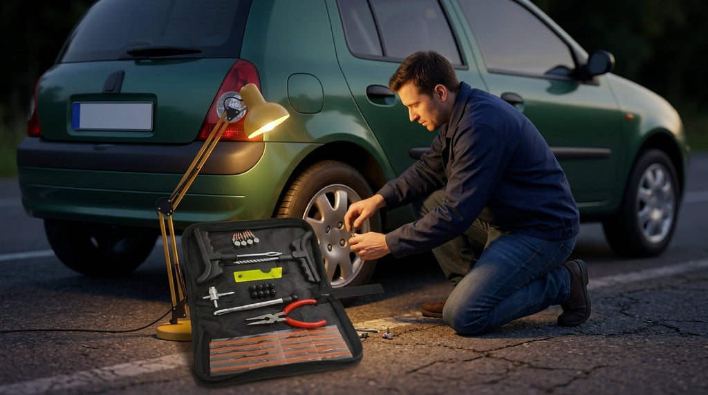 Tire Repair Tool Kit - 42 to 62 Piece Sets - Evening Garage