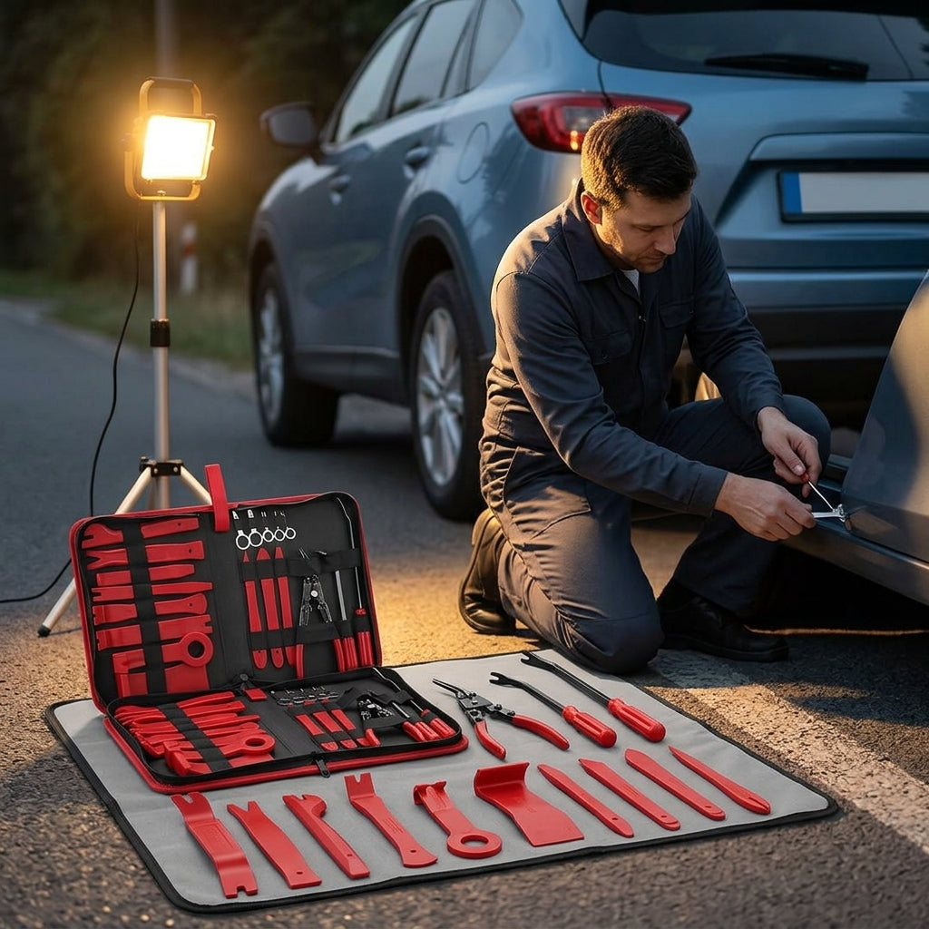 Car Panel Removal Tool Set, 19-Piece - Evening Garage