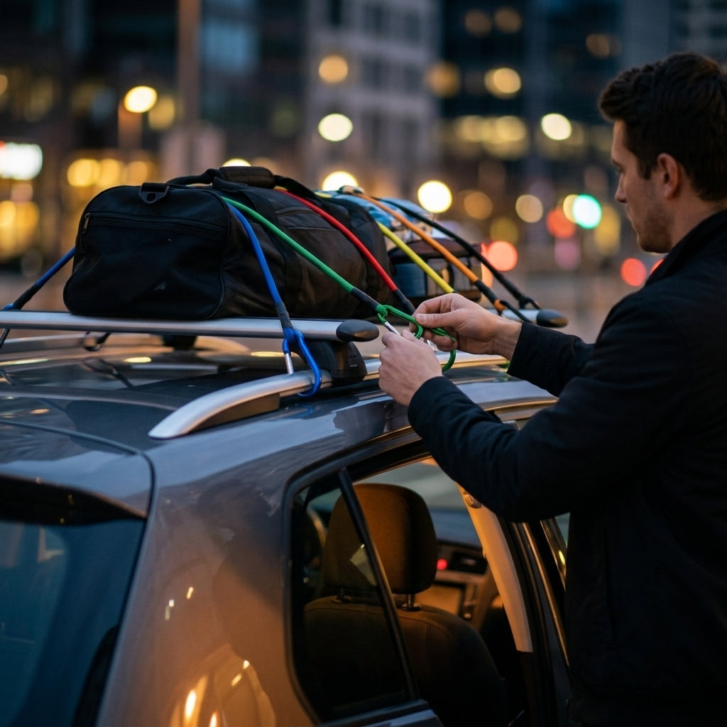 Luggage Strap & Carabiner Combo Set - Lifestyle Night