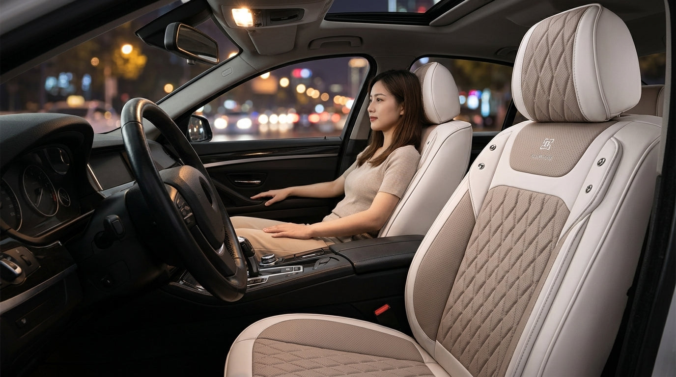 New car seat cushion, all-season universal seat, Nappa leather full-coverage seat cover, small sedan SUV seat cushion manufacturer wholesale - Lifestyle Night