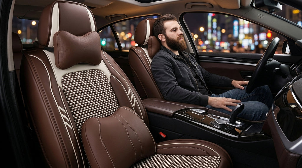 2024 car seat cushions, all-season universal, full coverage five-seater car seat cushions, summer breathable ice silk seat covers wholesale - Lifestyle Night