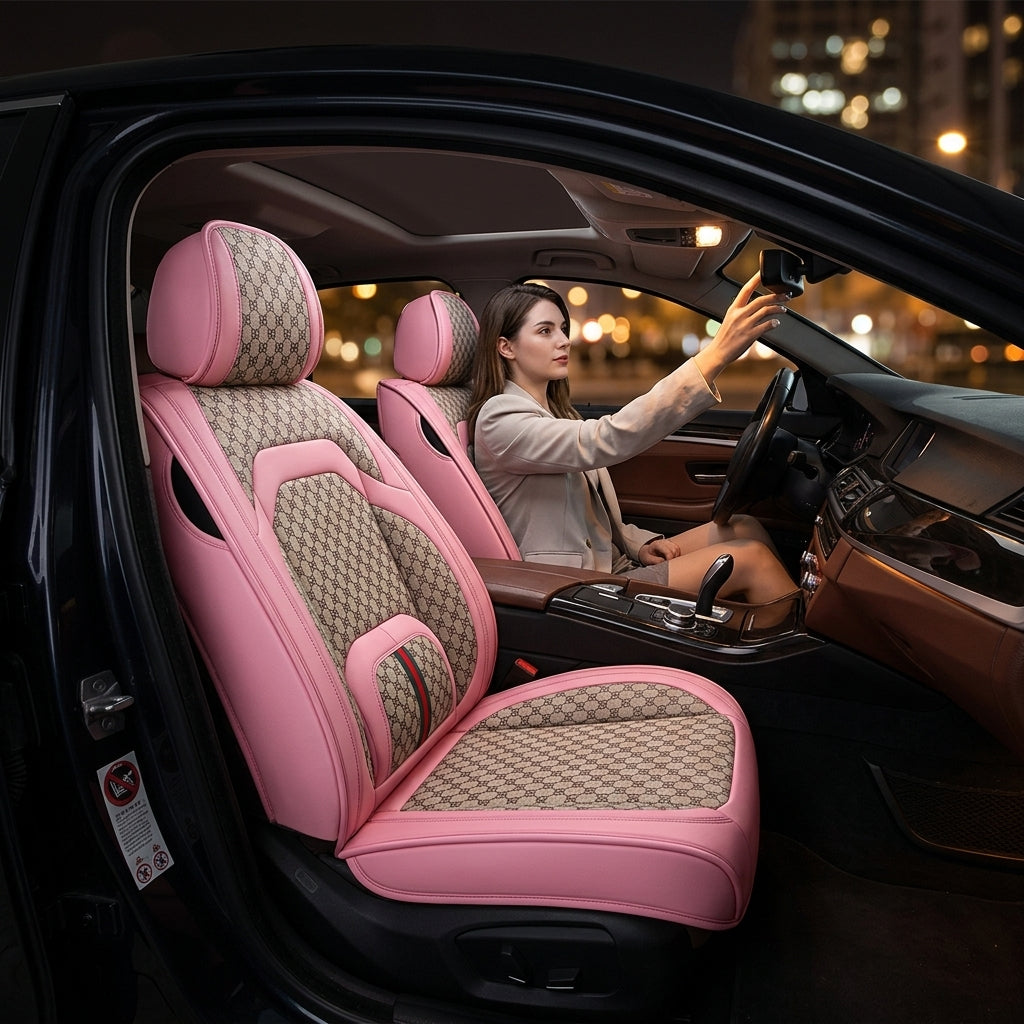 Car seat cushions are fully covered, all-season universal, five-seat small car seat cushions, reinforced waist belts, memory foam, and wholesale car seat cushions - Lifestyle Night