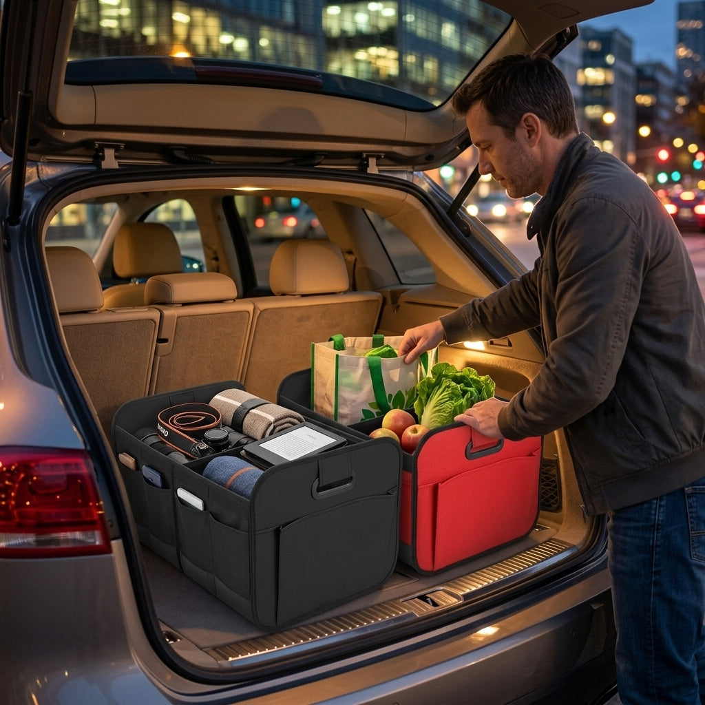 Cross-border car storage box trunk storage box oxford cloth storage box large capacity foldable spot wholesale - Lifestyle Night