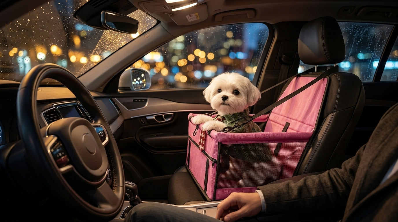 Cross-border bestseller breathable mesh pet car mat hanging bag, pet car carrier waterproof car dirt mat, dog anti-collapse - Lifestyle Night