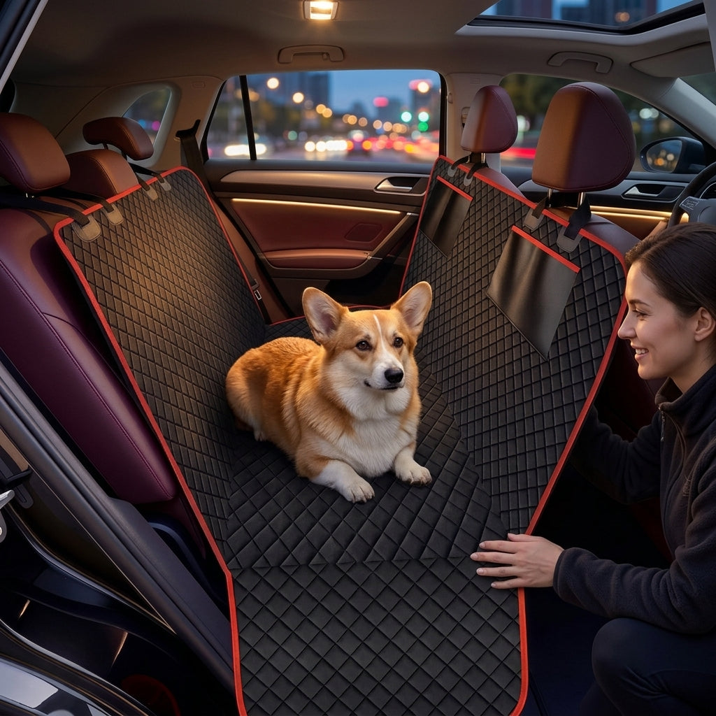 Oxford fabric pet mat, waterproof, dirt-resistant, wear-resistant seat cushion, rear seat mat for cats and dogs, thickened, suitable for car storage, universal - Lifestyle Night