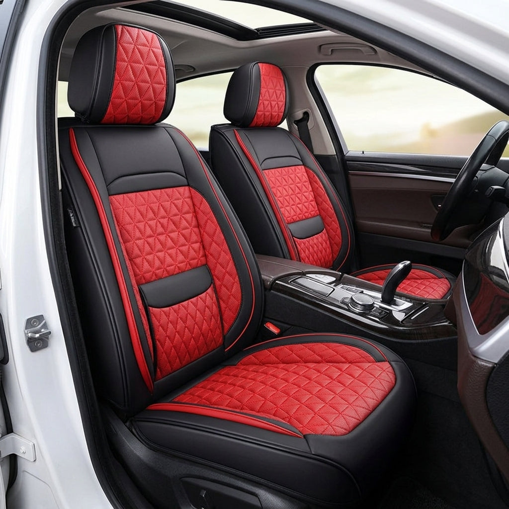 2025 new all-leather fixed lumbar wing Nappa leather car cushion all-season universal full-enveloping seat cover - Interior Placement