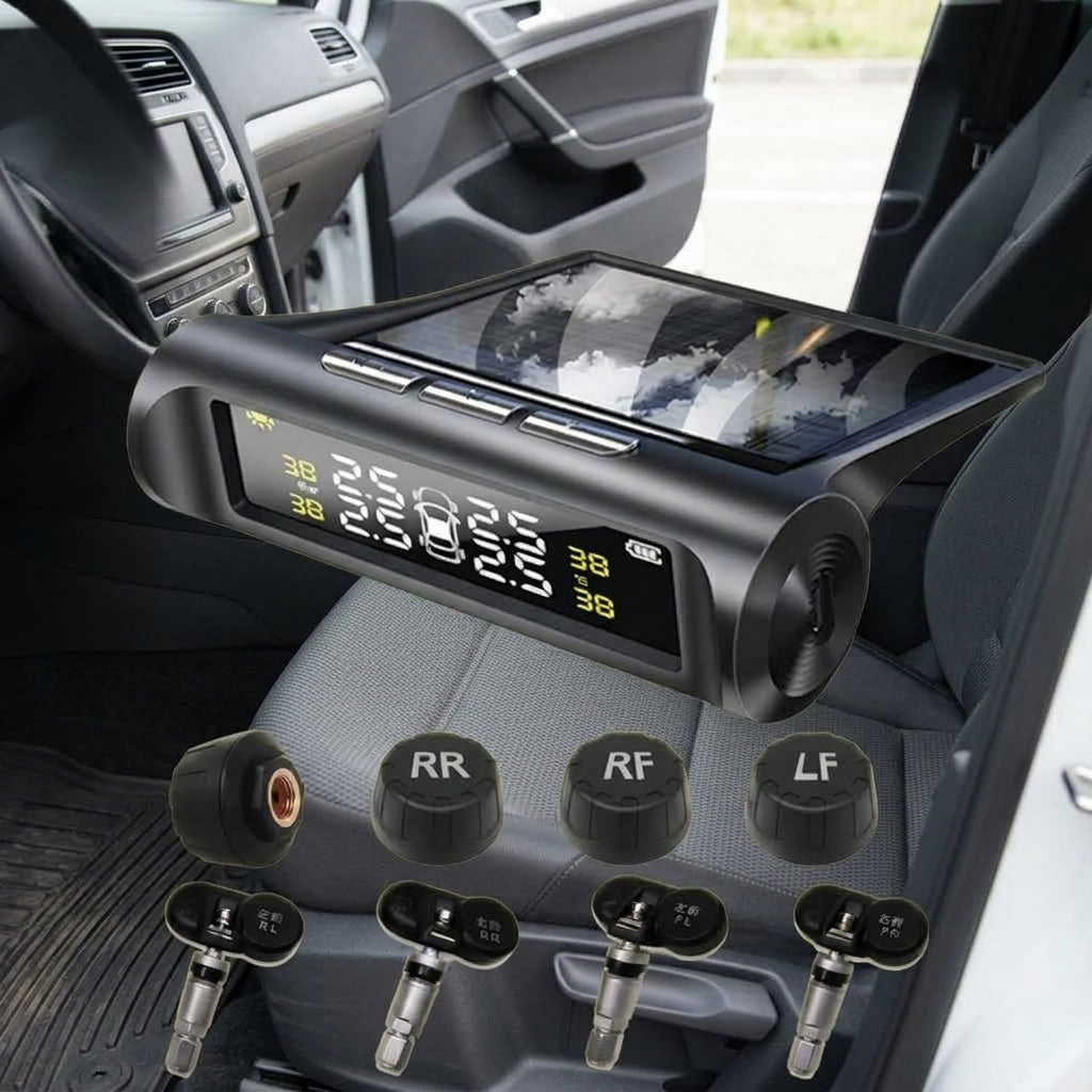 Tire Pressure Monitor TPMS Tire Pressure Monitor Tire Monitoring Tire Pressure Detector Built-in External Car Tire Pressure Car - Interior Placement
