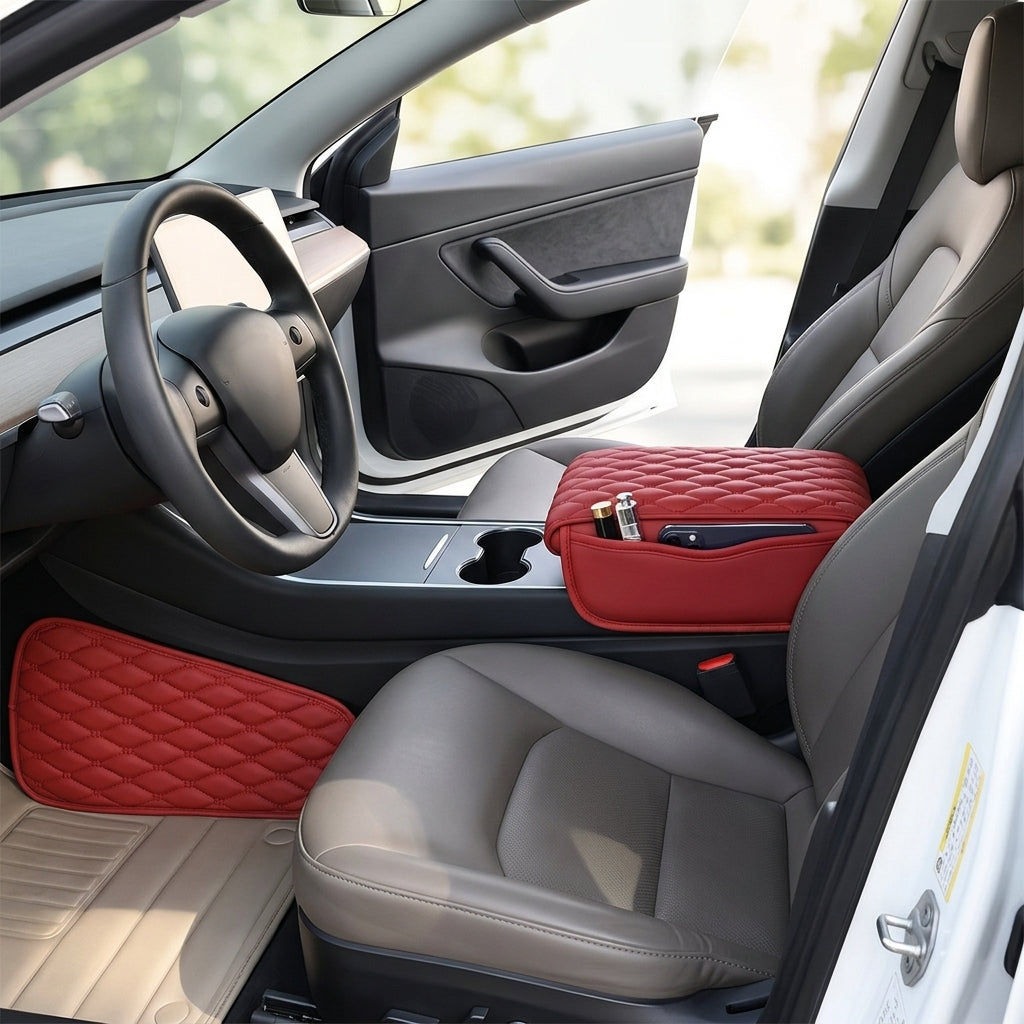 Manufacturer cross-border car armrest box height pad, car goods, double-sided practical storage bag, memory foam armrest box pad - Interior Placement