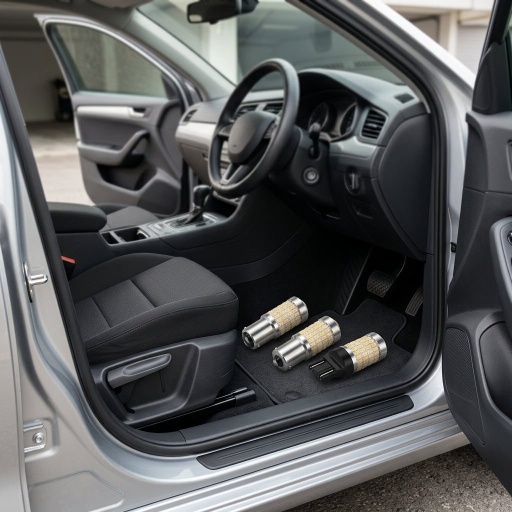 Cross-border source: automotive LED lights, 1156 car lights, car turn signals, 3014 car taillights, 144 LED daytime running lights - Interior Placement