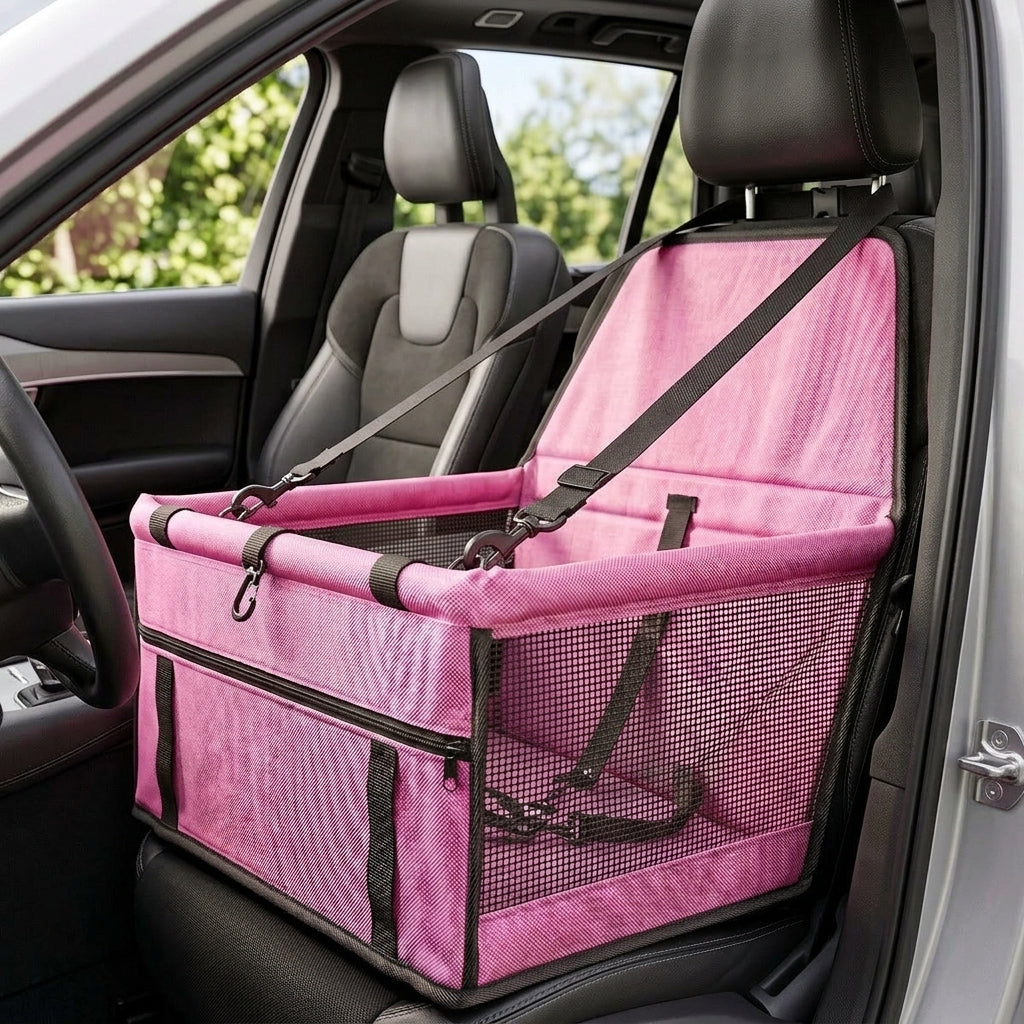 Cross-border bestseller breathable mesh pet car mat hanging bag, pet car carrier waterproof car dirt mat, dog anti-collapse - Interior Placement