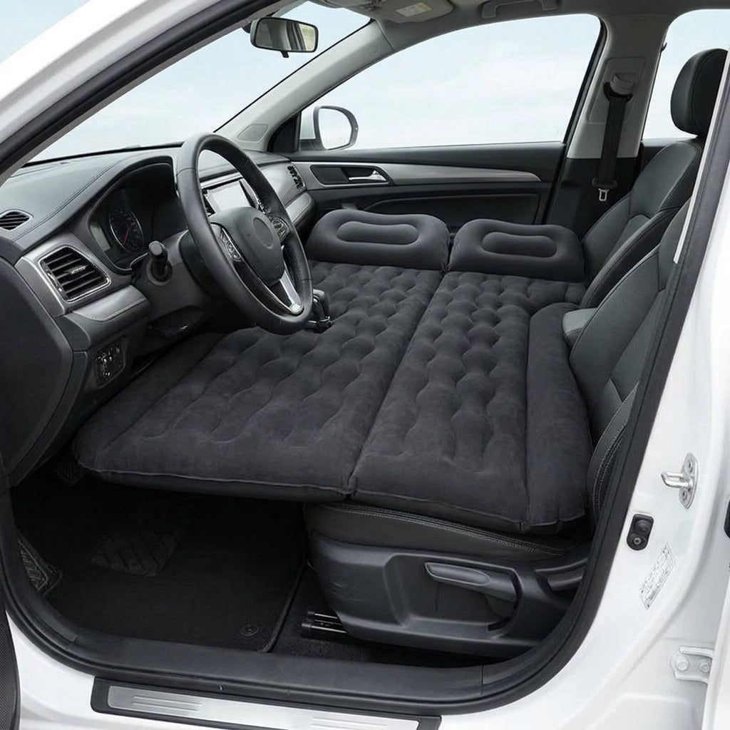 SUV inflatable mattress, car trunk air mattress, in-car sleeping essential, suitable for car camping, Tesla - Interior Placement