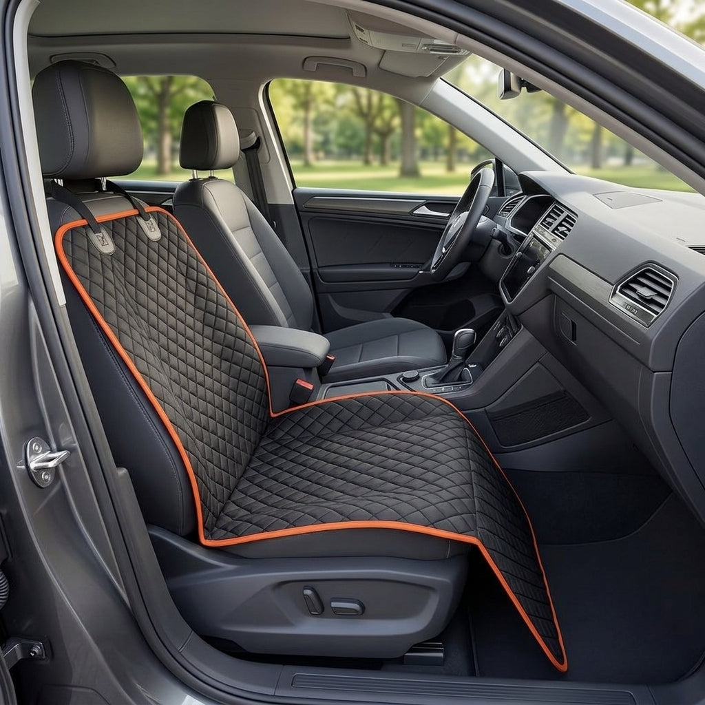 Oxford fabric pet mat, waterproof, dirt-resistant, wear-resistant seat cushion, rear seat mat for cats and dogs, thickened, suitable for car storage, universal - Interior Placement
