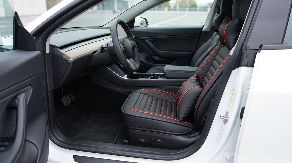 New all-season universal cartoon car seat cushion wholesale, premium feel, full leather, full coverage for small passenger car seat cushions - Interior Placement