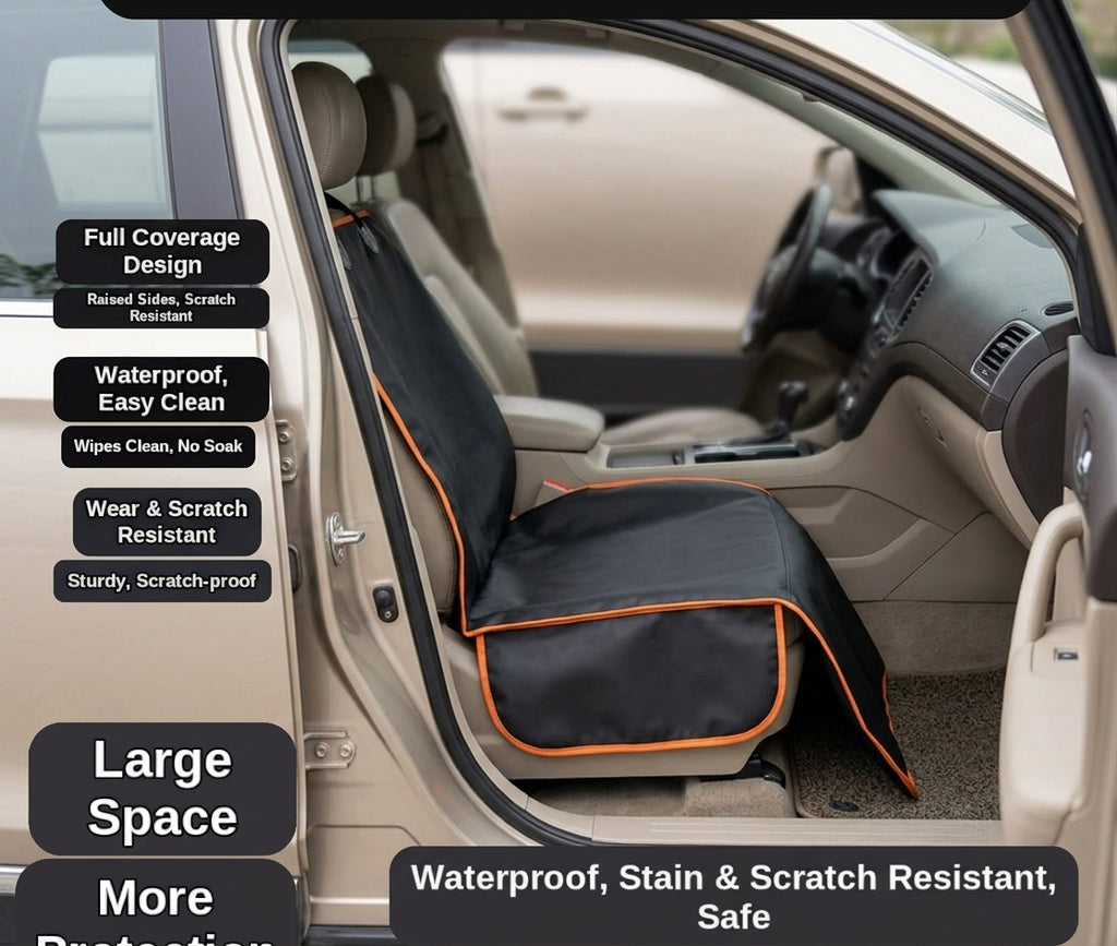 Car trunk pad, car pet pad, anti-dirt and scratch-resistant enlarged rear seat pad, waterproof pet seat pad - Interior Placement