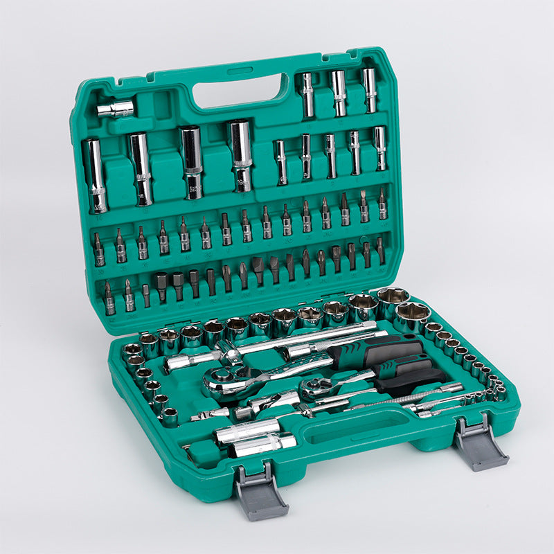 Natural S2 Bit Head 72-Tooth Ratchet Wrench Auto Repair Mechanical Repair Household Repair Sleeve Tool Set Hardware Toolbox