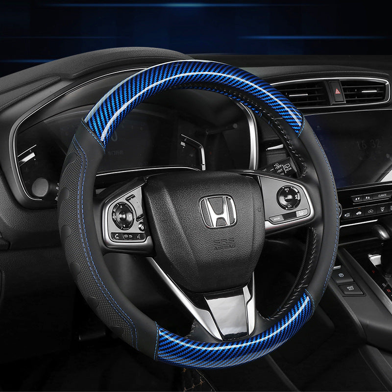 [Carbon Fiber] Car Steering Wheel Handle Sleeve, All-Season Universal, Non-slip, Wear-Resistant, Breathable New Model Dropshipping
