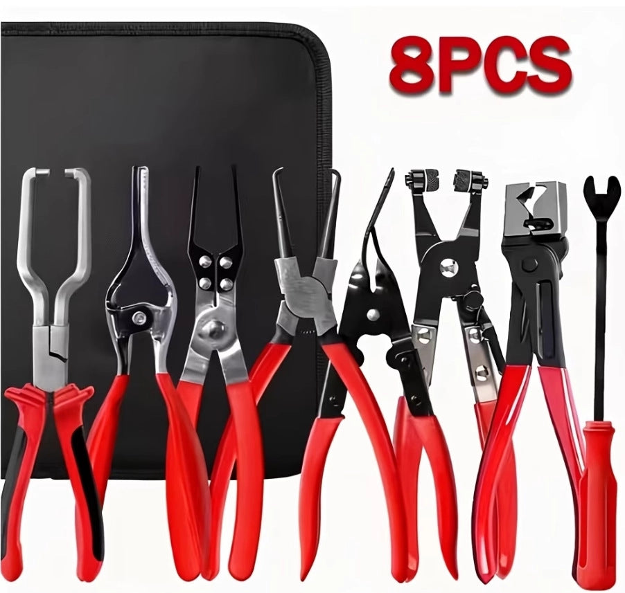 Cross-border automotive repair tool sets, gasoline pipe joint disassembly pliers, car ring separators, pipe bundle pliers, wholesale