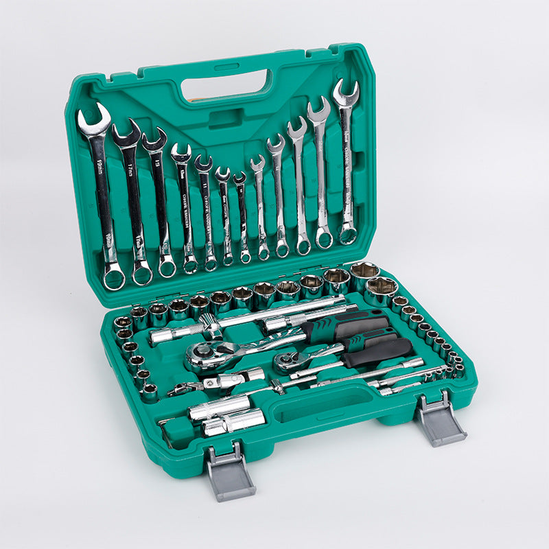 Natural S2 Bit Head 72-Tooth Ratchet Wrench Auto Repair Mechanical Repair Household Repair Sleeve Tool Set Hardware Toolbox