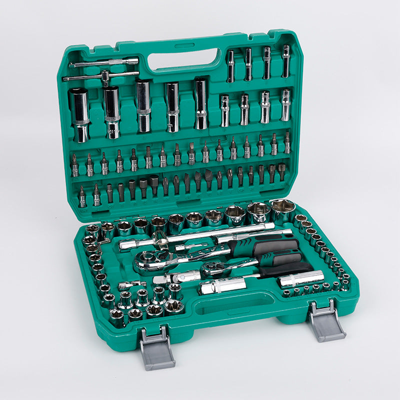 Natural S2 Bit Head 72-Tooth Ratchet Wrench Auto Repair Mechanical Repair Household Repair Sleeve Tool Set Hardware Toolbox