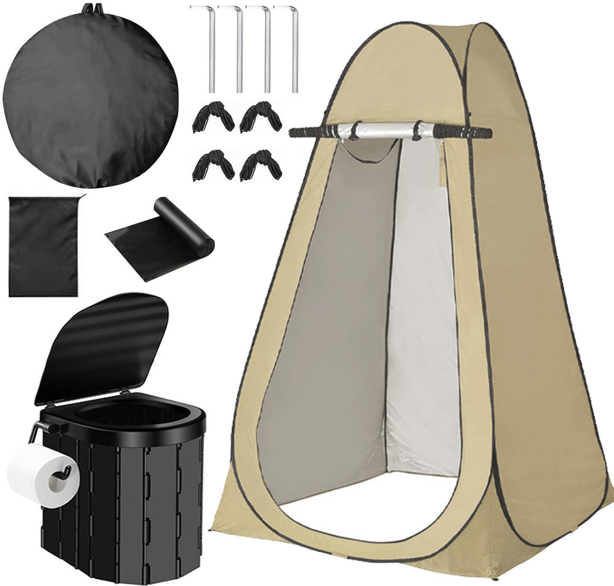 Fishing, shower, bathing artifact, outdoor camping, fishing, changing clothes, simple and portable, portable portable toilet, warm tent, toilet