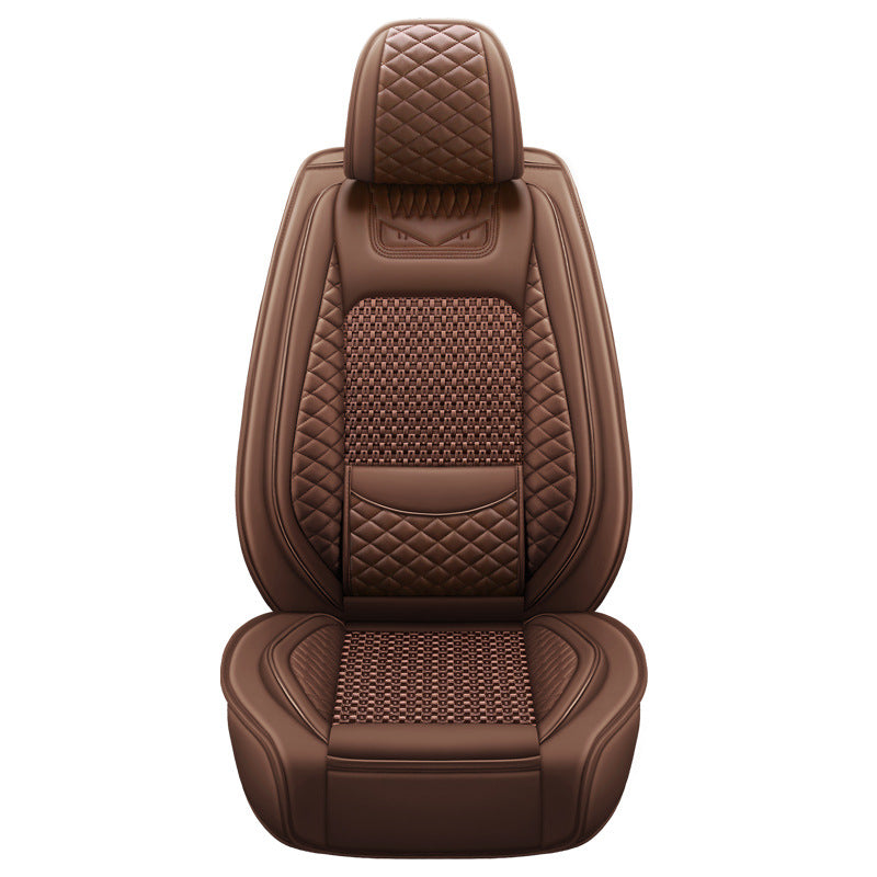 Cross-border foreign trade all-season dedicated seat cover full-coverage car seat cover leather seat cover summer ice silk seat cushion
