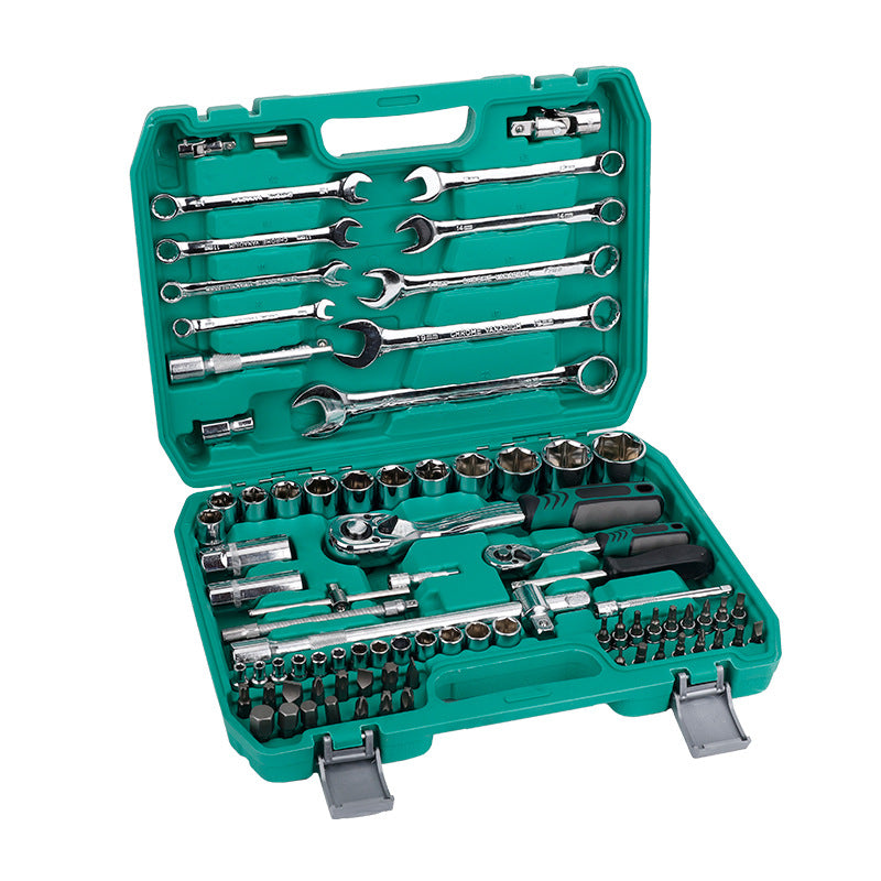 Natural S2 Bit Head 72-Tooth Ratchet Wrench Auto Repair Mechanical Repair Household Repair Sleeve Tool Set Hardware Toolbox