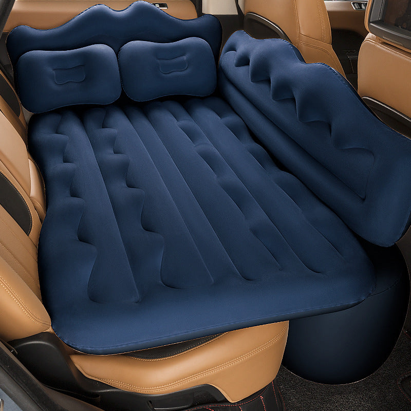 Sleeping car self-driving gear: folding bed rear seat pad, summer vacation bed Galaxy Deep Blue, rear seat sleeping essential, in-car air cushion