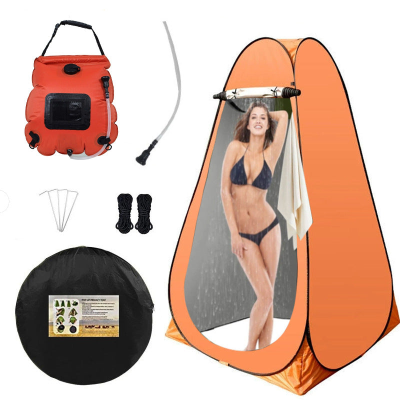 2025 Cross-border Hot Outdoor Shower Tent, Shower Bag, Toilet Combo, Changing Tent, Solar Drying Water Bag