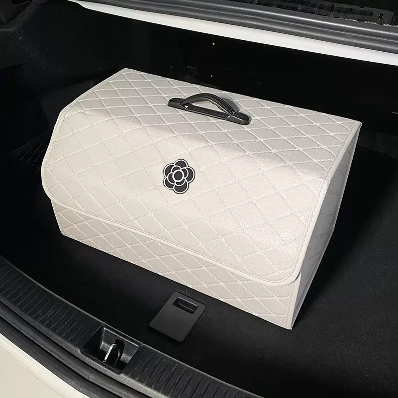 Car trunk storage box, car tail box, camellia car, good things, sorting storage box, multi-functional storage girl