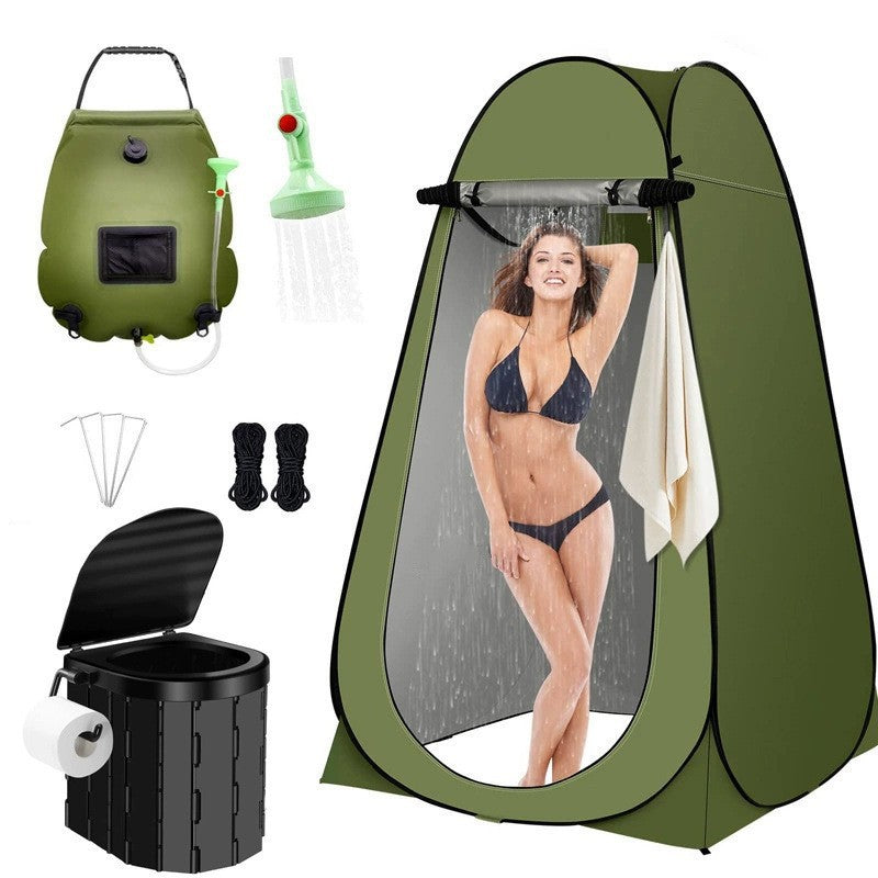 Fishing, shower, bathing artifact, outdoor camping, fishing, changing clothes, simple and portable, portable portable toilet, warm tent, toilet