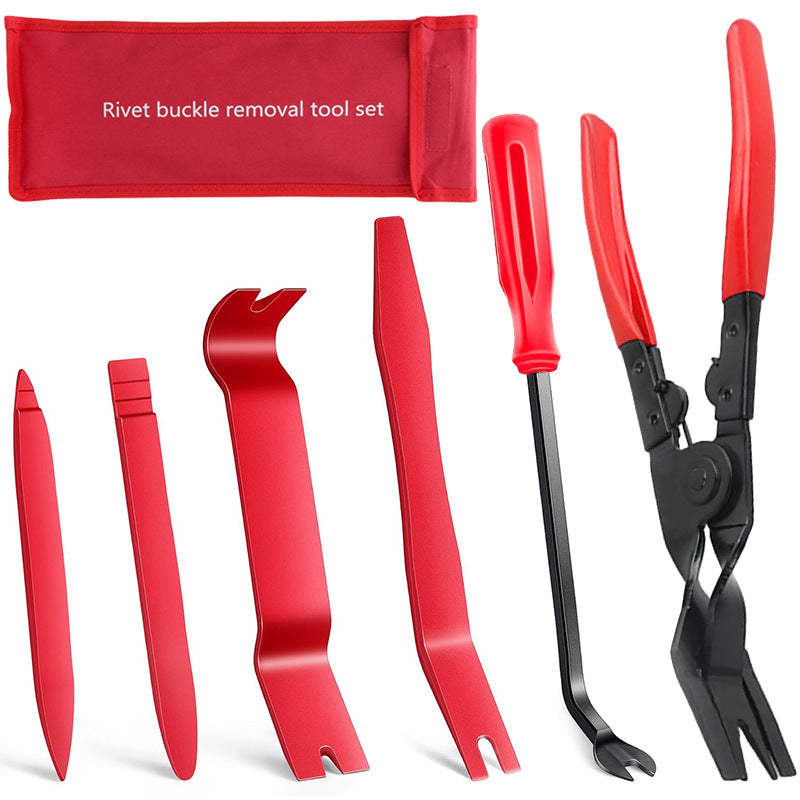 5 pieces, 6 pieces, 7-piece set, car panel car door audio system decoration modification tool, clip screwdriver, pliers, disassembly 3 pieces