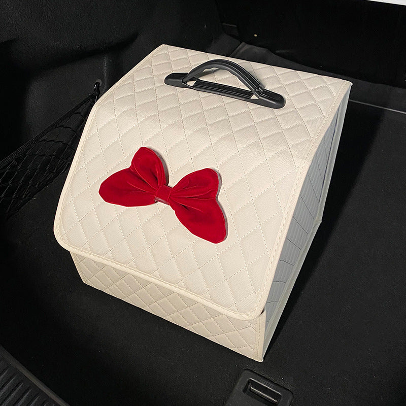 Car trunk storage box, car tail box, camellia car, good things, sorting storage box, multi-functional storage girl