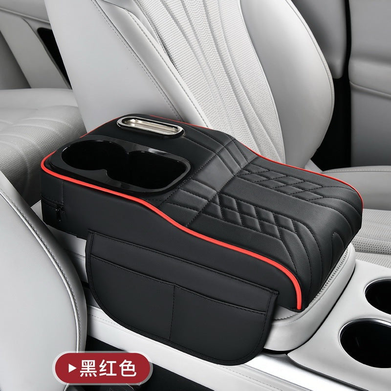 Armrest box raised pad, car cup holder, tissue box (Huotong Global · Light Custom) universal microfiber leather