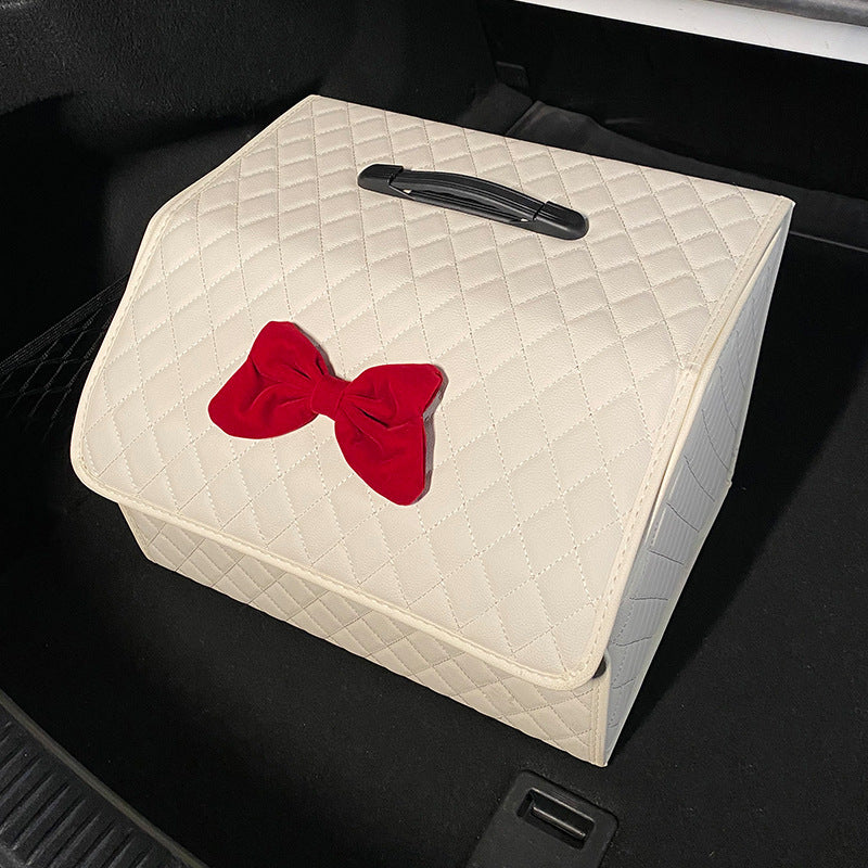 Car trunk storage box, car tail box, camellia car, good things, sorting storage box, multi-functional storage girl