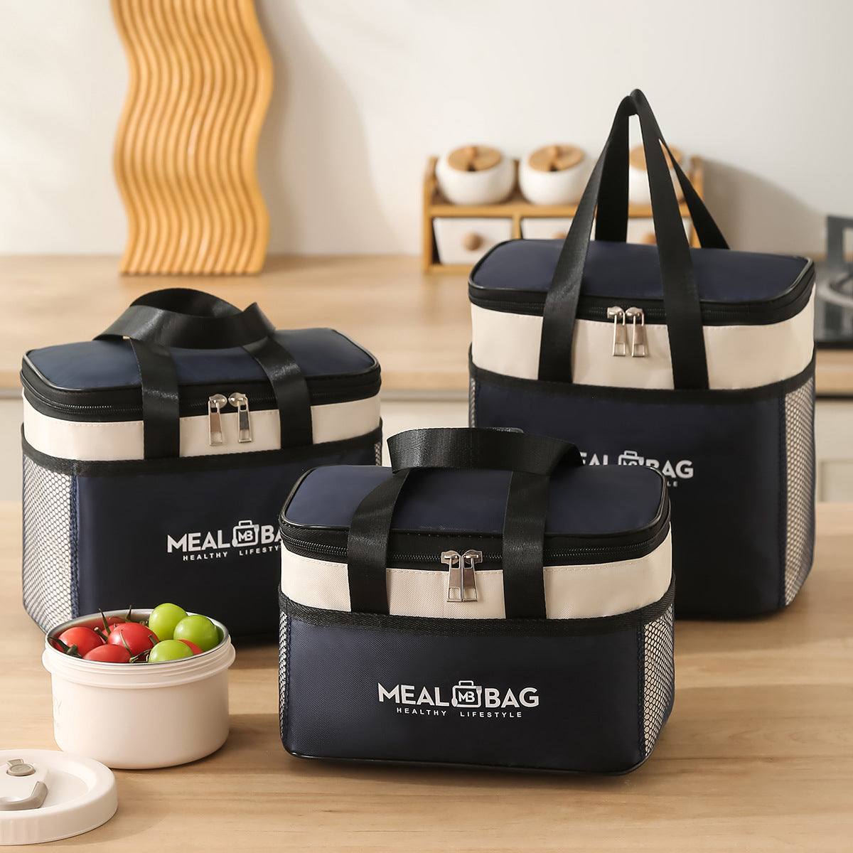 Insulated Lunch Bag, Waterproof Oxford Cloth