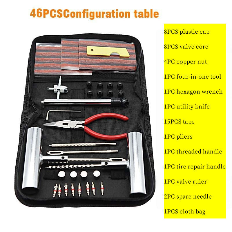 Car Repair Tool Set - Emergency Tire Repair Kit